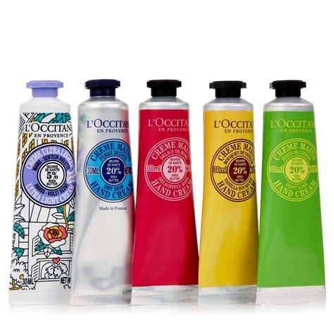 l'occitane hand cream collection.